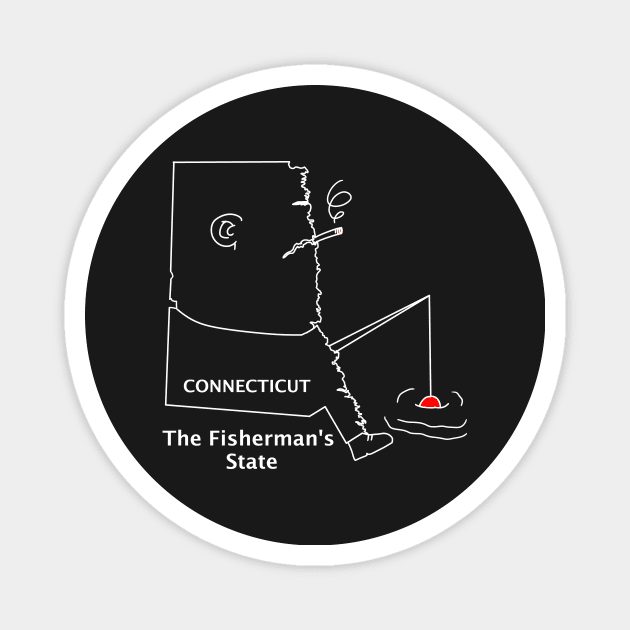 A funny map of Connecticut Magnet by percivalrussell